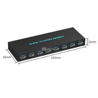 4x4 Matrix HDMI Switch 4K - 3