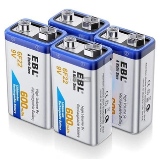 EBL 9V 6F22 Lithium Rechargeable Battery - 2