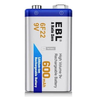 EBL 9V 6F22 Lithium Rechargeable Battery - 3