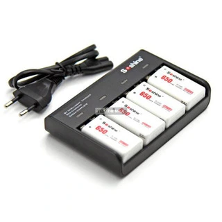 4-Bay 9V Rechargeable Battery Charger - 4