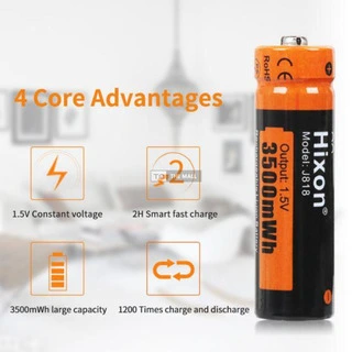 Hixon Lithium 1.5V AA Rechargeable Battery - 7