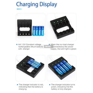 Tipsun 1.5V AA 4pcs Rechargeable Battery - 2