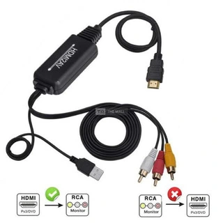 1080P HDMI to AV RCA 3RCA CVBs Converter