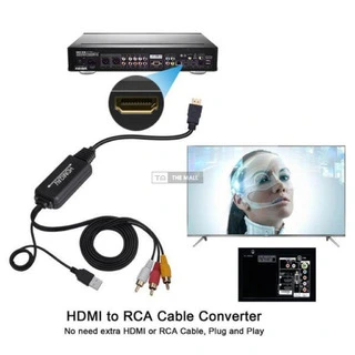 1080P HDMI to AV RCA 3RCA CVBs Converter - 5