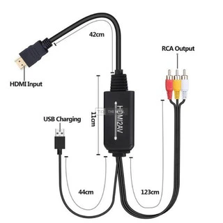 1080P HDMI to AV RCA 3RCA CVBs Converter - 6