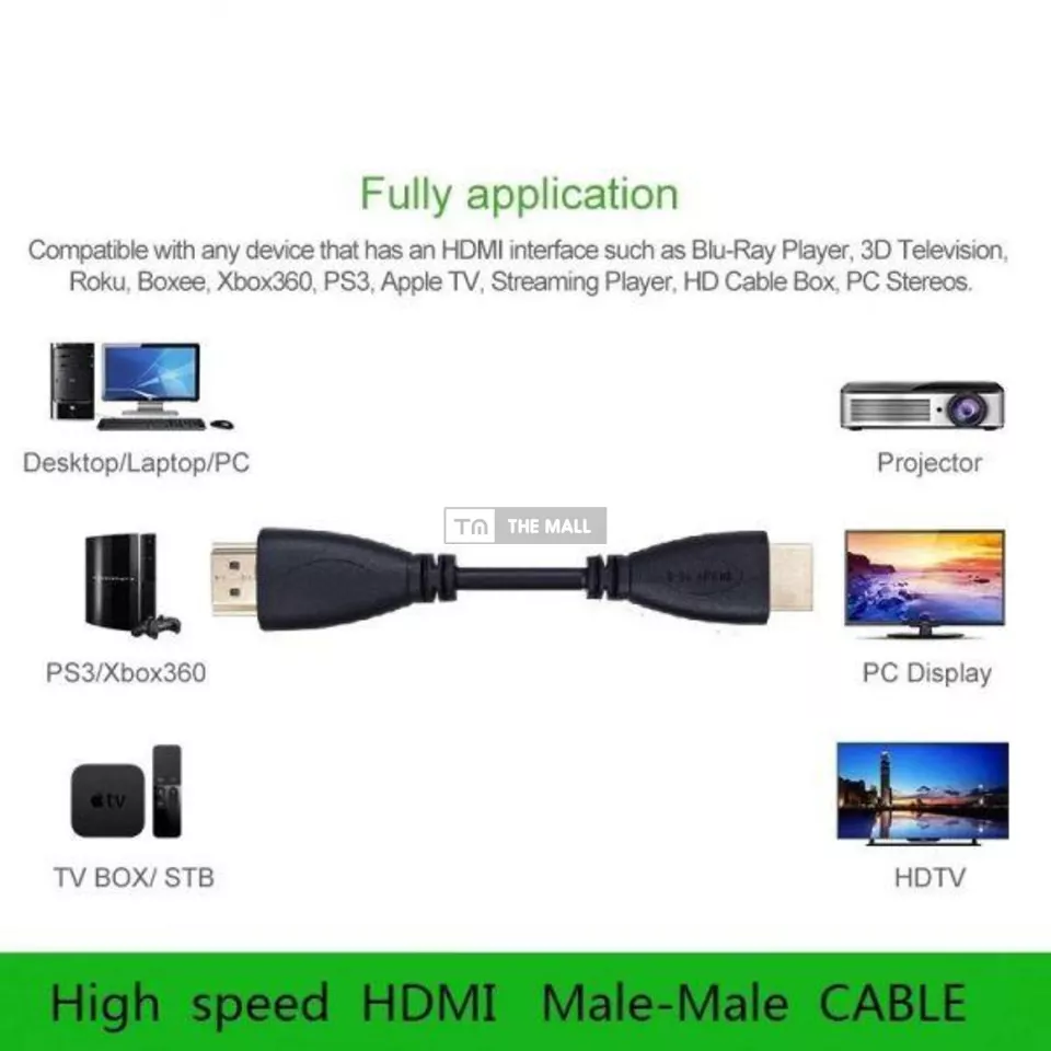 Short HDMI Cable - 30cm (1feet) - 4/5