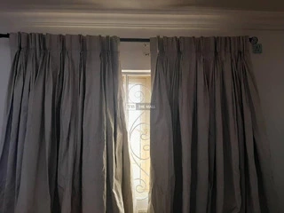 Roman Leather and Fabric Window Blind - 3