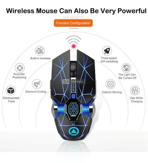 Wireless QuietClick Game Mouse Adjustable DPI - 2