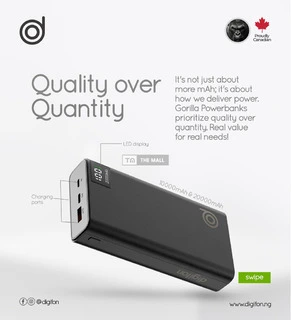 Gorilla 2 Quick Charge Universal Power Bank - 5