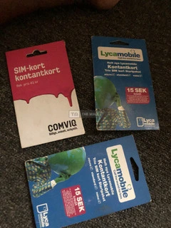 Various European SIM Cards