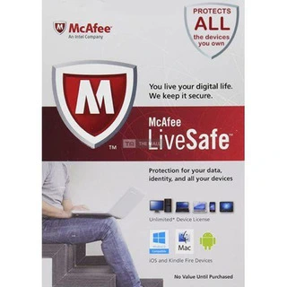 McAfee Livesafe - Unlimited Devices 1 Year