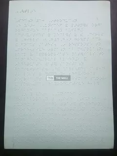 Braille Paper for the Blind