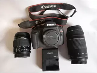 Clean Canon EOS Rebel T7 with Two Lens