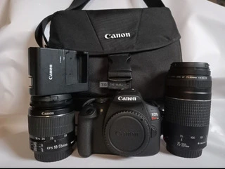 Clean Canon EOS Rebel T7 with Two Lens - 3