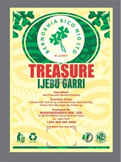 Bernokhia Rico Treasure Ijebu Garri- 5kg - 2