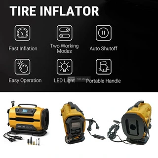 Digital Tyre inflator 150 PSI Car Tire Pump - 5