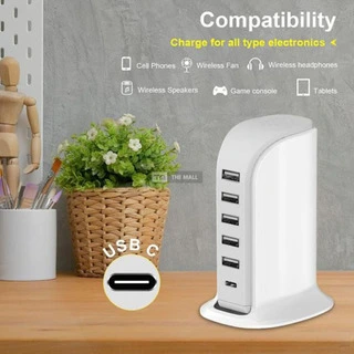 40W USB Multi-Port Charging Station - 7