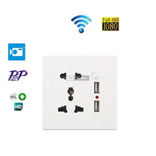 Wi-Fi Wall Socket Spy Camera