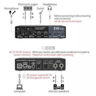 XTUGA E22 Audio Interface - 5