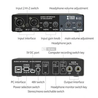 XTUGA E22 Audio Interface - 6