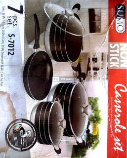 7pcs Non-Stick Pot Cookware Set - 2