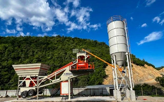 60 M³ Mobile Concrete Batching Plant