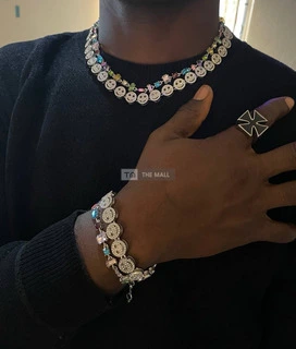 Smiley CZ Necklace - 3