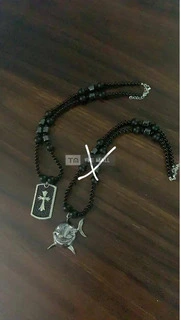 Black Bead Necklace - 4
