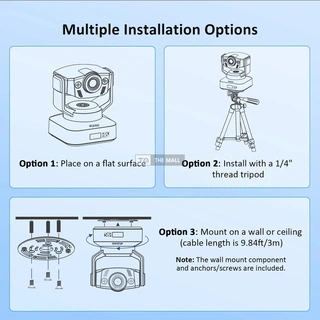 NexiGo N990 4K PTZ Webcam for LiveStream - 8
