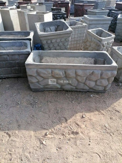 Artistic Solid Concrete Flowerpots