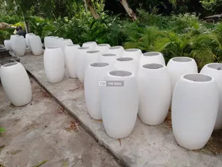 Artistic Concrete Flower Vases
