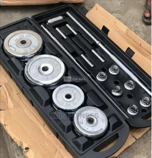 50KG Adjustable Barbell Dumbbell Set - 2