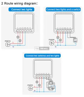2, 3 Gang Tuya WiFi Smart Switch Module - 4