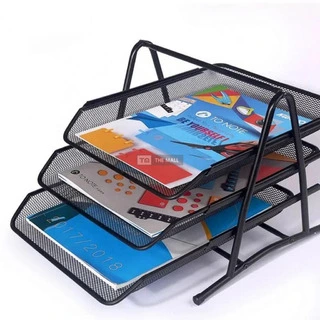 3-Tier Metal Mesh Document Tray - 5