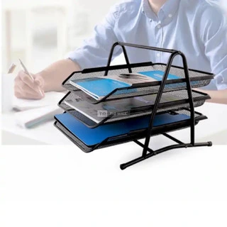 3-Tier Metal Mesh Document Tray - 7