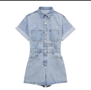 Luxury Zara Denim Playsuit - 3