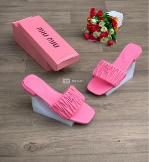 Miu Miu Flat Slippers(Boxed) - 4